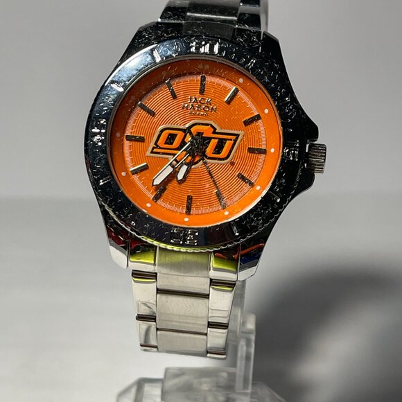 Oklahoma State Cowboys NCAA Stainless-Steel Men's Watch by Jack Mason NWT